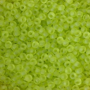Perline Rocailles Miyuki 11/0 Matte Transparent Chartreuse