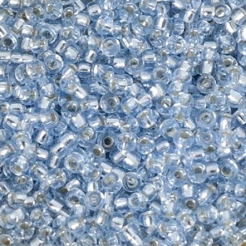 Perline Rocailles Miyuki 11/0 Silver Lined Light Sapphire