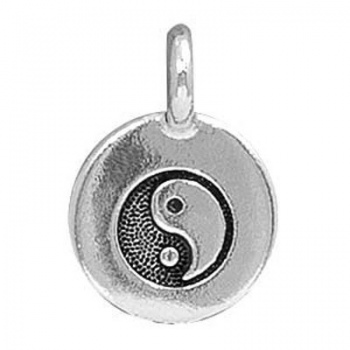 Charm Yin Yang Argentato Anticato 16mm